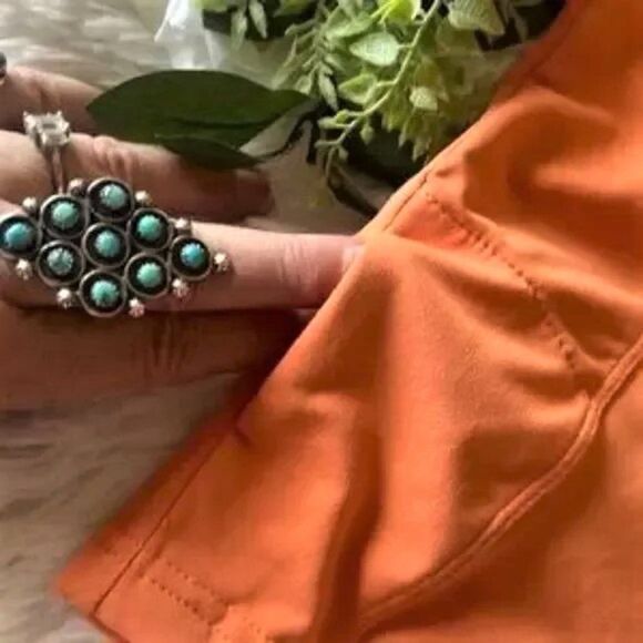 Columbia Titanium Activewear Tangerine Cap Sleeve Top W/Pocket S - Picture 2 of 12